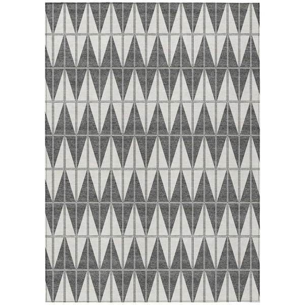 Chantille Machine Washable Indoor/Outdoor Abstract ACN2415 Ivory 10 ft. x 14 ft. Area Rug