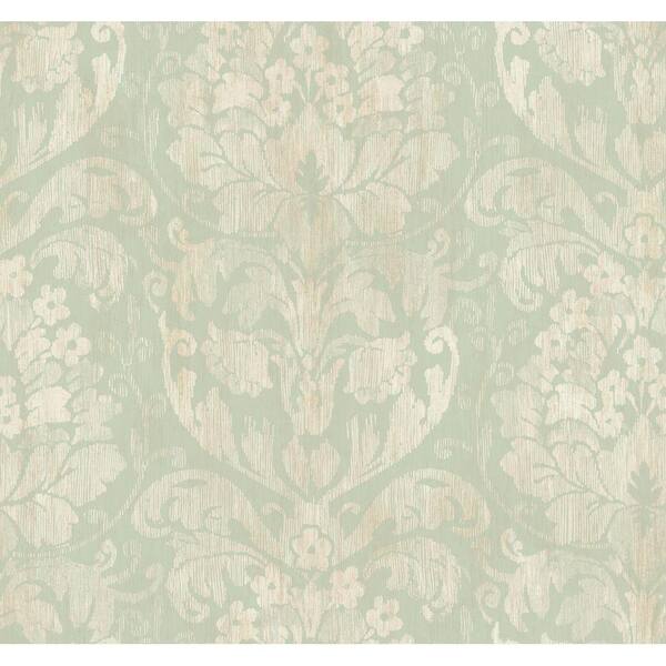 York Wallcoverings 60.75 sq. ft. Stria Damask Wallpaper