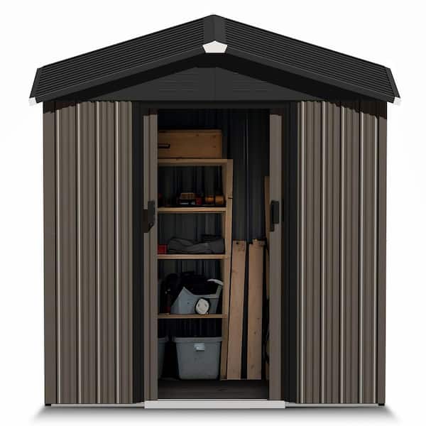 Nuu Garden 6 ft. x 4 ft. Metal Outdoor Backyard Garden Storage