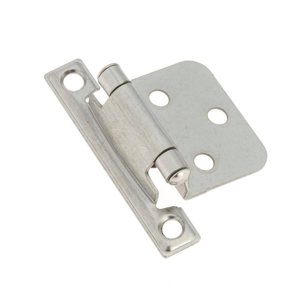 (2-Pack) Variable Overlay Brushed Nickel Semi-Concealed Self-Closing Square-Edged for Face Frame Cabinet Hinge price history on PriceWatchPro