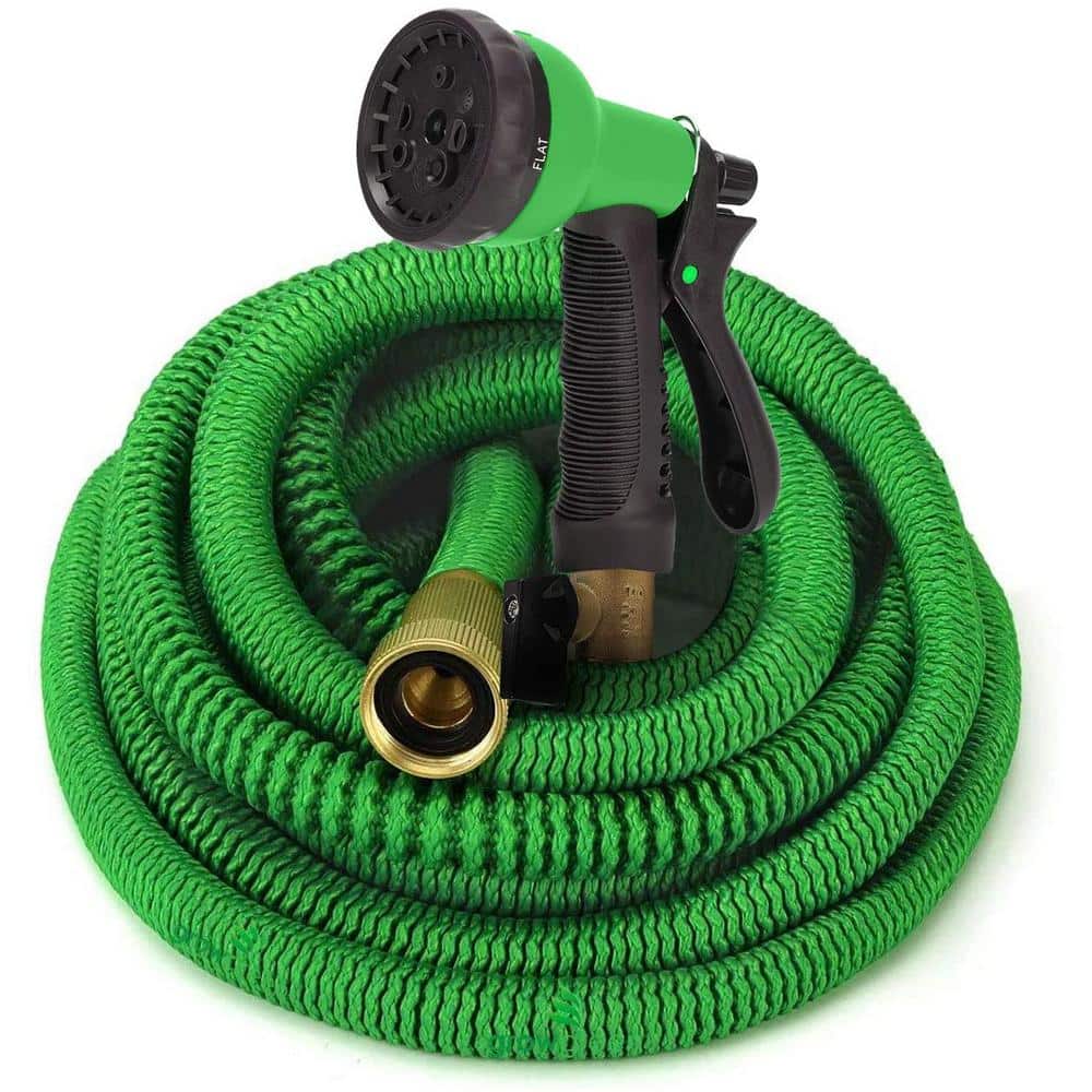 in. ft. Garden - The 3/4 Depot 75 82-GHB-75-HD x Home GrowGreen Expandable Hose