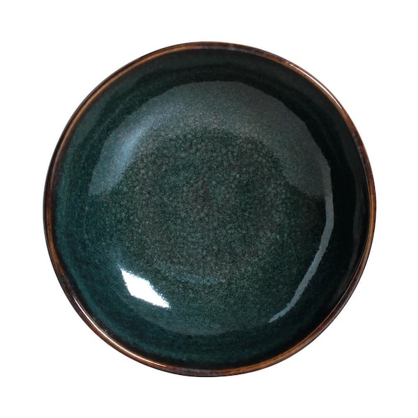 PORTO BRASIL 18.08 fl. oz. Oceano Dark Blue Stoneware Organic Bowl (Set of 6)