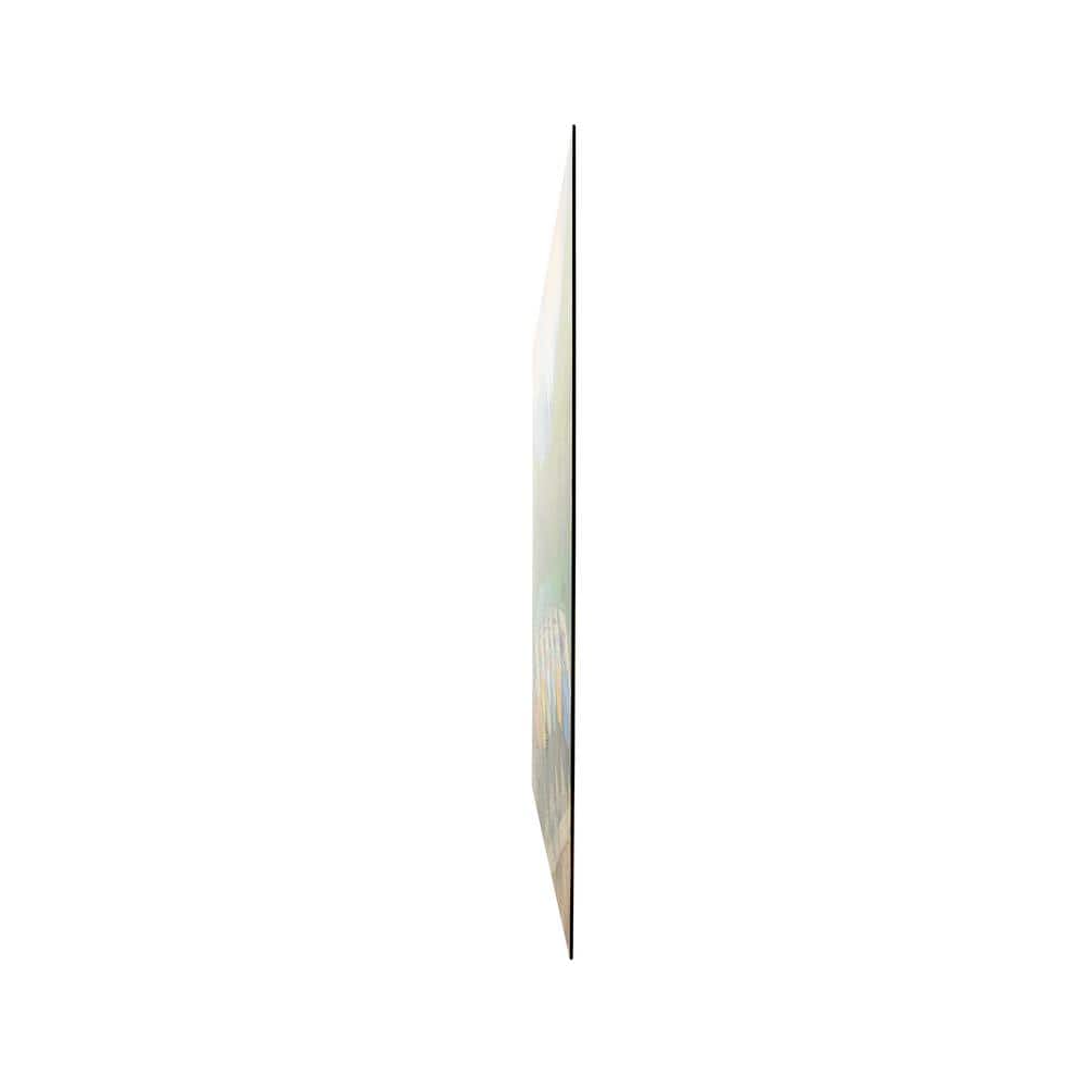 Vibrant Lakeside Boats Tempered Glass Landscape Wall Art