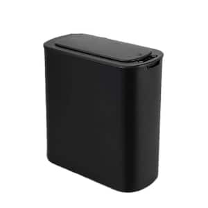 5 Gal. Black Automatic Plastic Household Trash Can, Touchless Motion Sensor Garbage Can with Lid