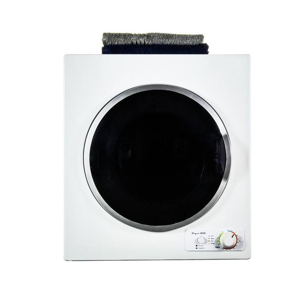 Deco 3.5 cu. ft. 110V White Electric Dryer with Stainless Steel Drum
