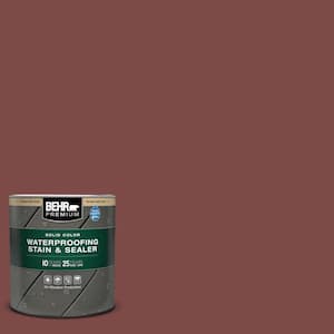 1 qt. #SC-118 Terra Cotta Solid Color Waterproofing Exterior Wood Stain and Sealer