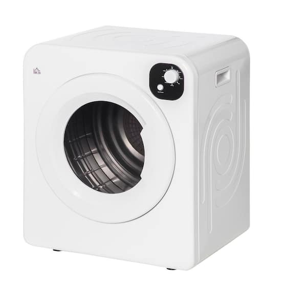 Boyel Living 3.2 cu. ft. 120 Volt Electric Vented Dryer in White with 1300W Drying Power Stainless Steel Drum, Easy Control