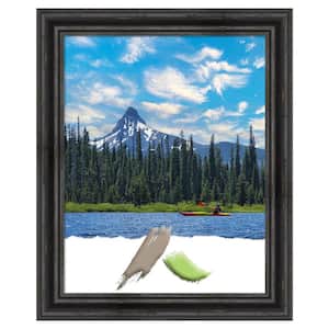 Rustic Pine Black Wood Picture Frame Opening Size 22x28 in.