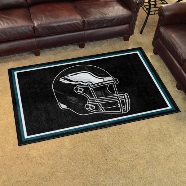 NFL Football Philadelphia Eagles Logo Brown And Black Leather