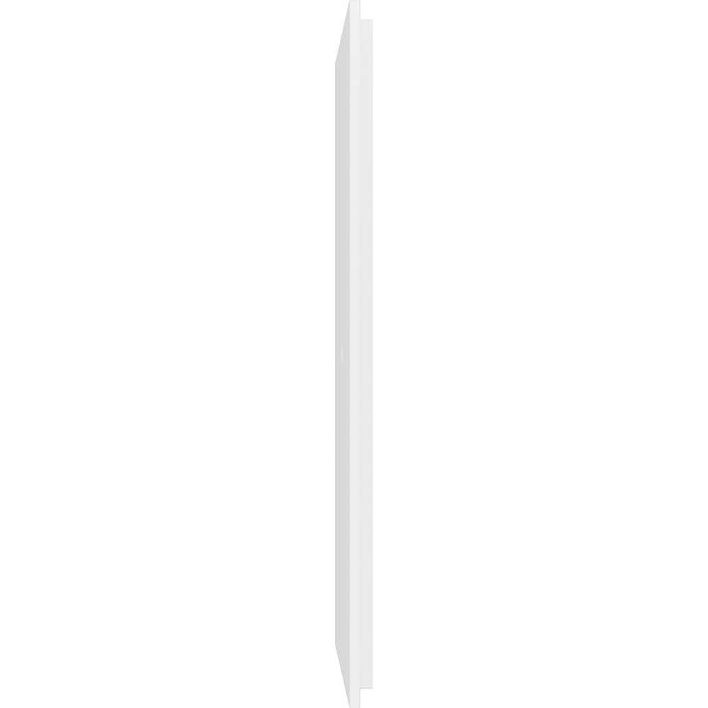 White Geometric PVC Ceiling Medallion, 16-inch
