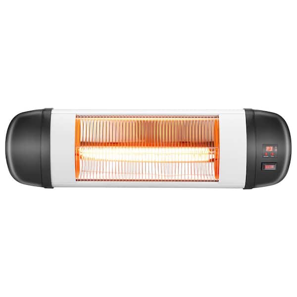 Karl home 1500-Watt Electric Wall-Mount Carbon Patio Heater with Timer