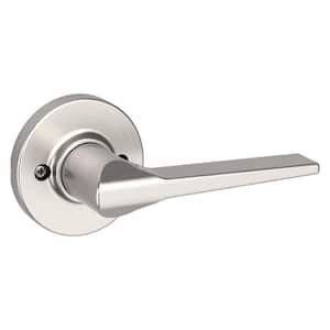 Sultan Lever Door Handle on Round Concealed Rose Satin Chrome 3689