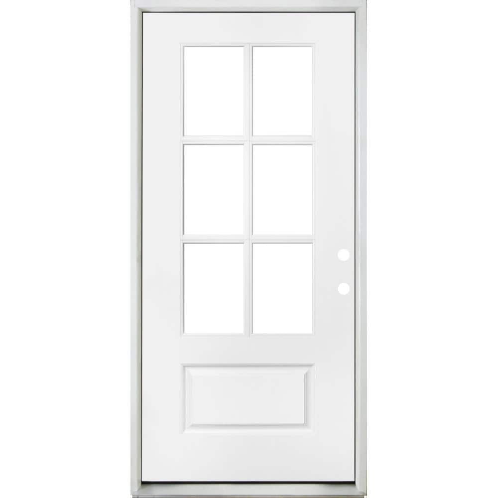 Steves & Sons 32 in. x 80 in. Legacy Series 6 Lite 3/4 Lite