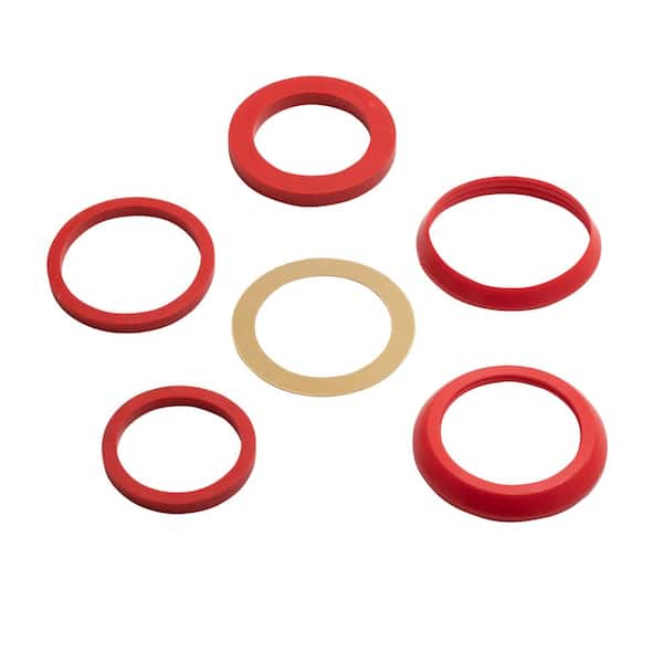 Oatey 1-1/4 in. - 1-1/2 in. Sink Drain Pipe Assorted Rubber Slip-Joint and Reducing Washers