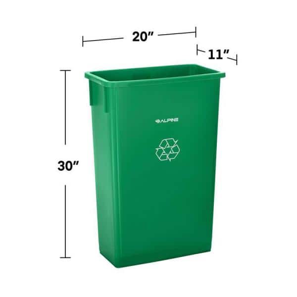 Acorn Green Bin Heavy Duty Clear/Printed Recycling Bin Liner Pack