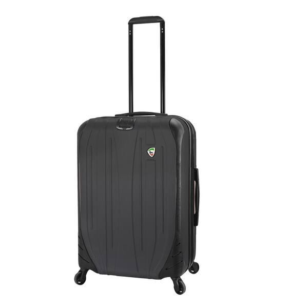 Mia Toro Compaz 24 in. Black Hardside Spinner Suitcase