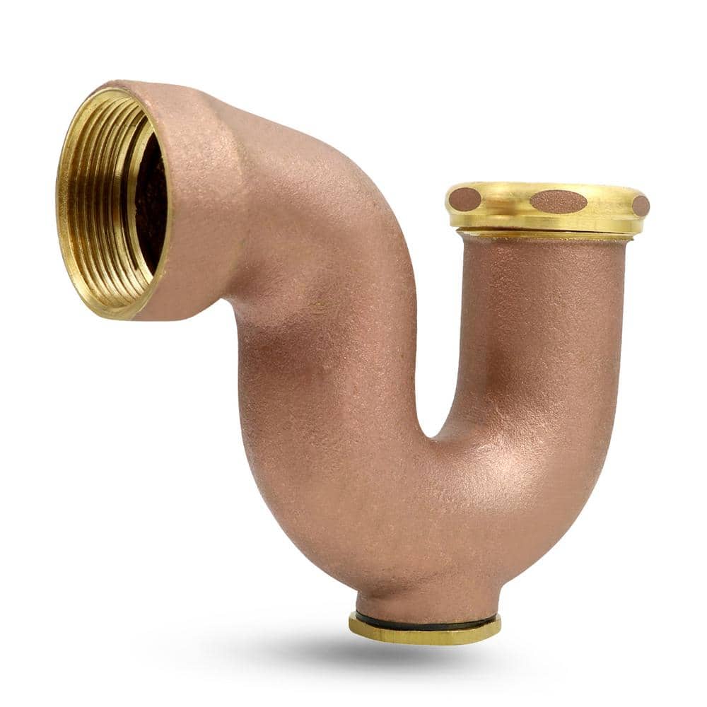1-1/2 in. x 1-1/4 in. NY Regular Trap with Drain Plug for Tubular Drain Applications, Brass price history on PriceWatchPro