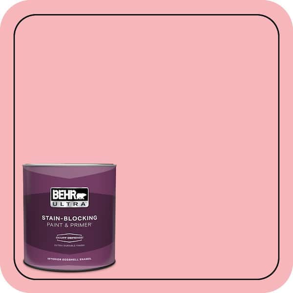 BEHR ULTRA 1 qt. #130A-3 Ballerina Pink Extra Durable Eggshell Enamel Interior Paint & Primer