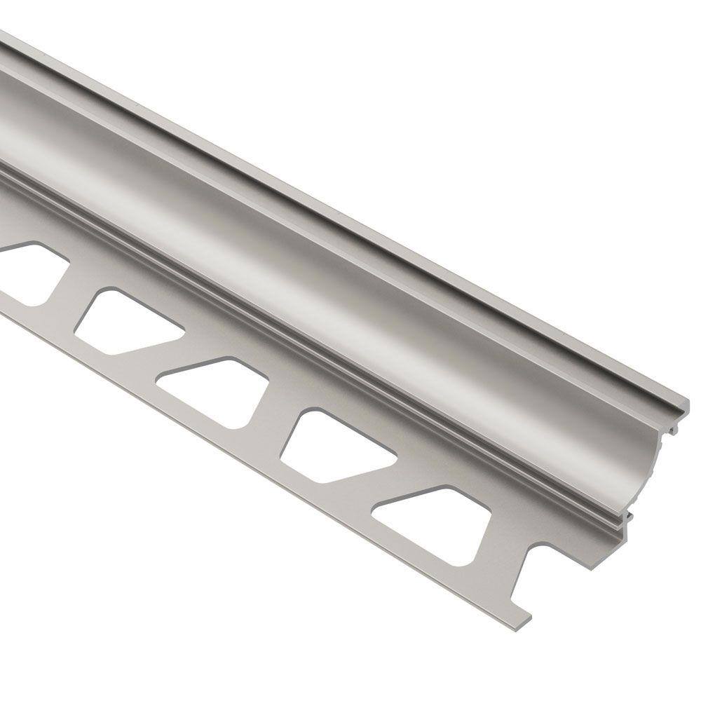 Dilex-AHK Satin Nickel Anodized Aluminum 3/8 in. x 8 ft. 2-1/2 in. Metal Cove-Shaped Tile Edging Trim price history on PriceWatchPro