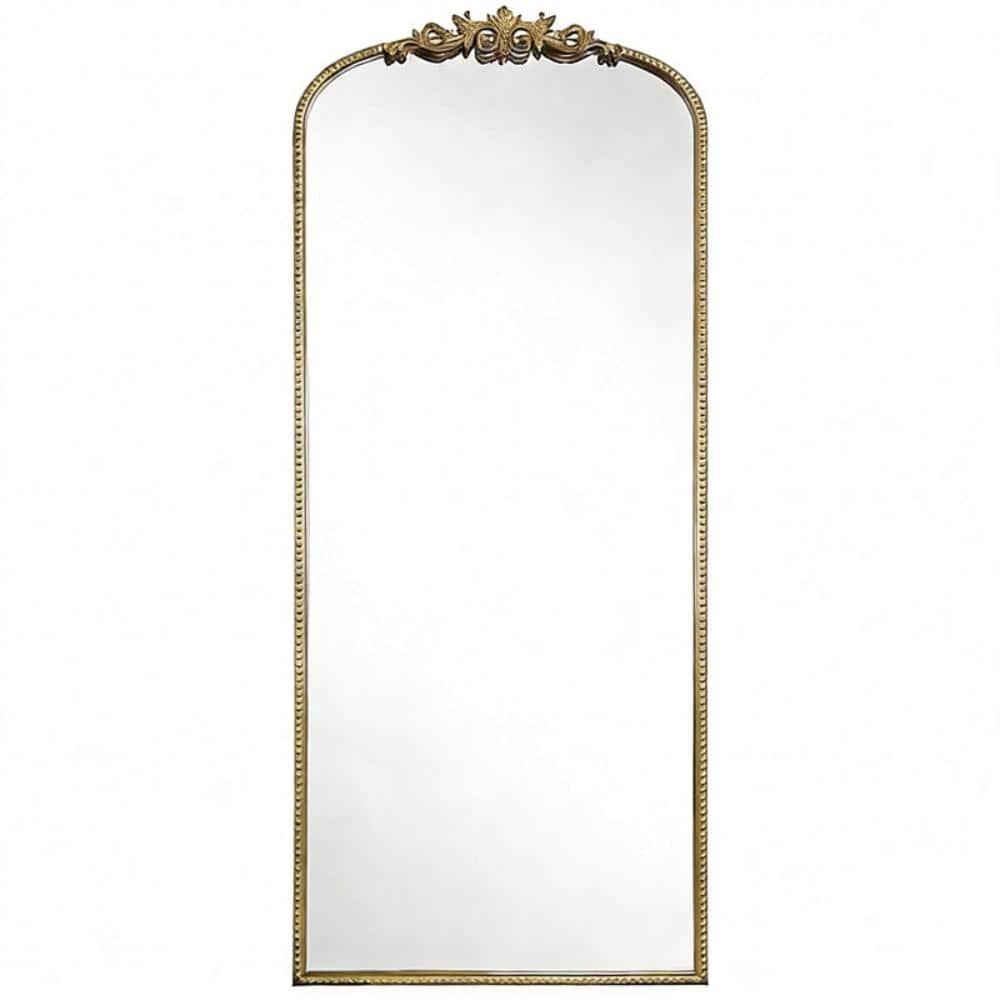 Gold 21 in.W x 56 in.H Vintage Full Length Metal Framed Crown Arch Decorative Floor Mirror price history on PriceWatchPro