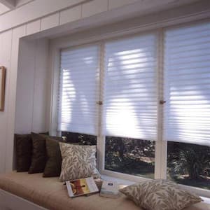 White Paper Light Filtering Cordless Window Shade - 48 in. W x 72 in. L