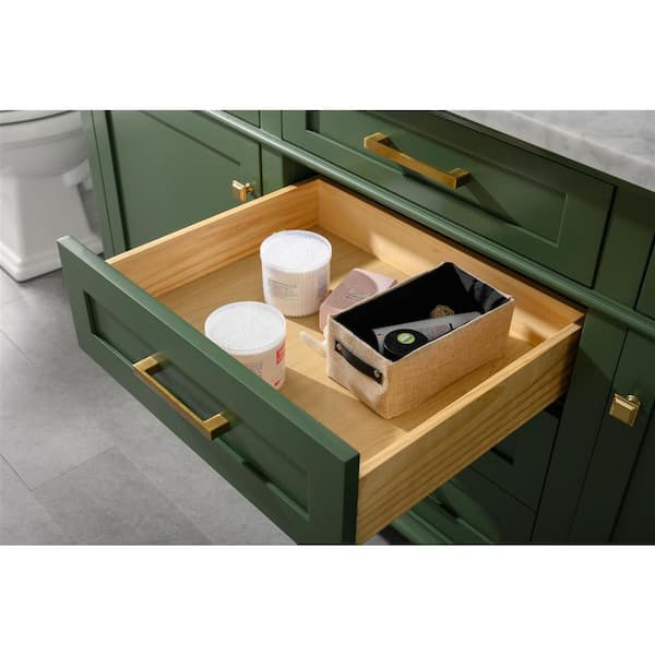 72 in. W x 22 in. D x 38 in. H Bath Vanity in Vogue Green