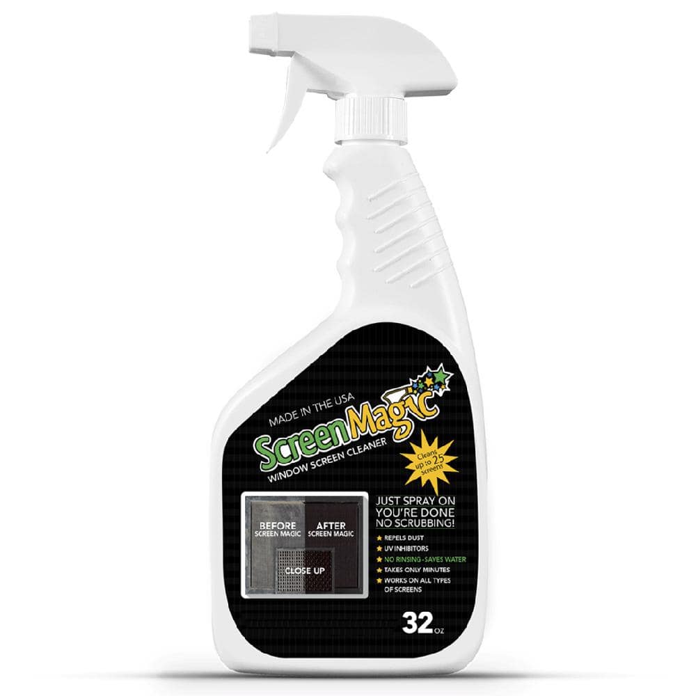 Screen Magic 32 oz. Trigger Sprayer Window Screen Cleaner SM32T - The Home  Depot