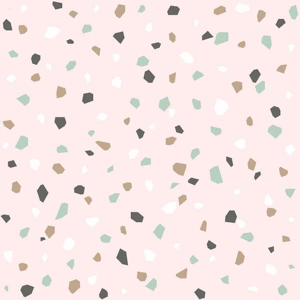 Chesapeake Green Ona Terrazzo Matte Paper Non-Pasted Wallpaper Roll