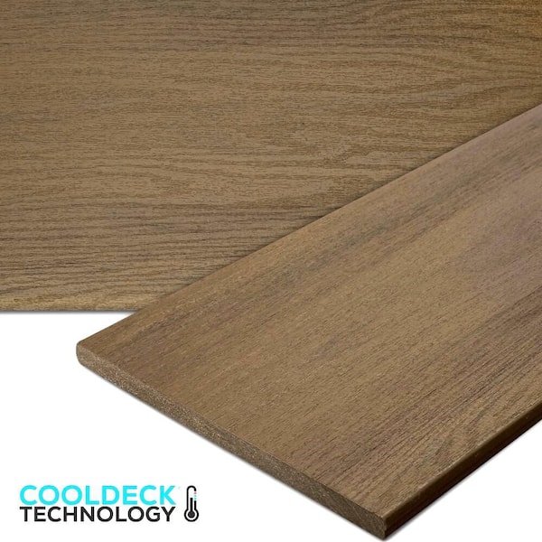 Meridian CoolDeck Shoreside 5/8 in. x 11.25 in. x 12 ft. Capped Composite Fascia 4-Piece H-Pack