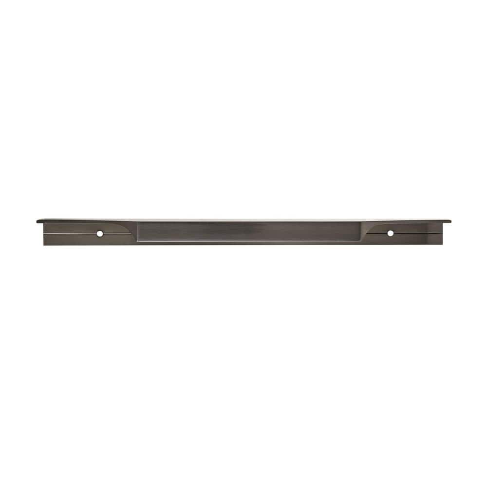 Polished Chrome Modern Cabinet Edge Pull with Mounting Hardware