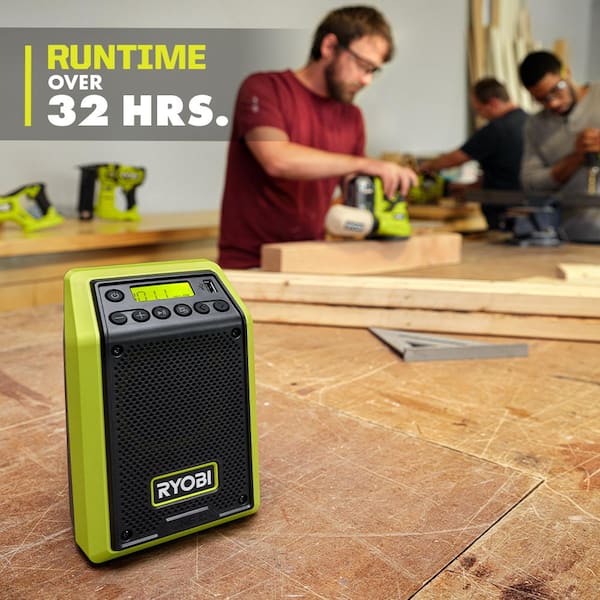 coupon Acrobatiek vuurwerk RYOBI ONE+ 18V Cordless Compact Radio with Bluetooth (Tool Only) PCL600B -  The Home Depot