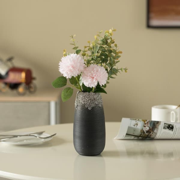 Complete Feather Centerpiece With 20 Vase (Black) for Sale Online