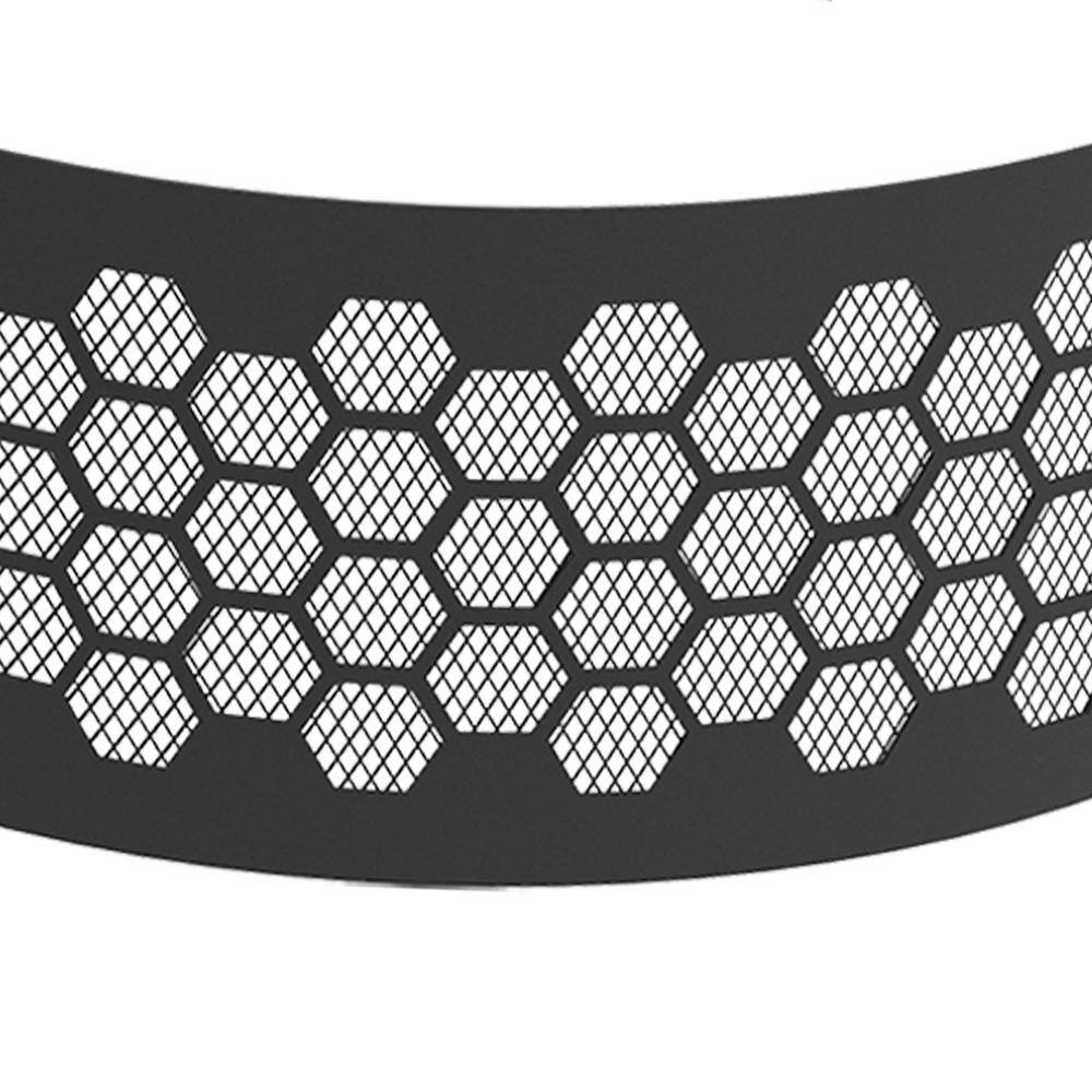 36" Black Steel Honeycomb Design Fire Pit Ring