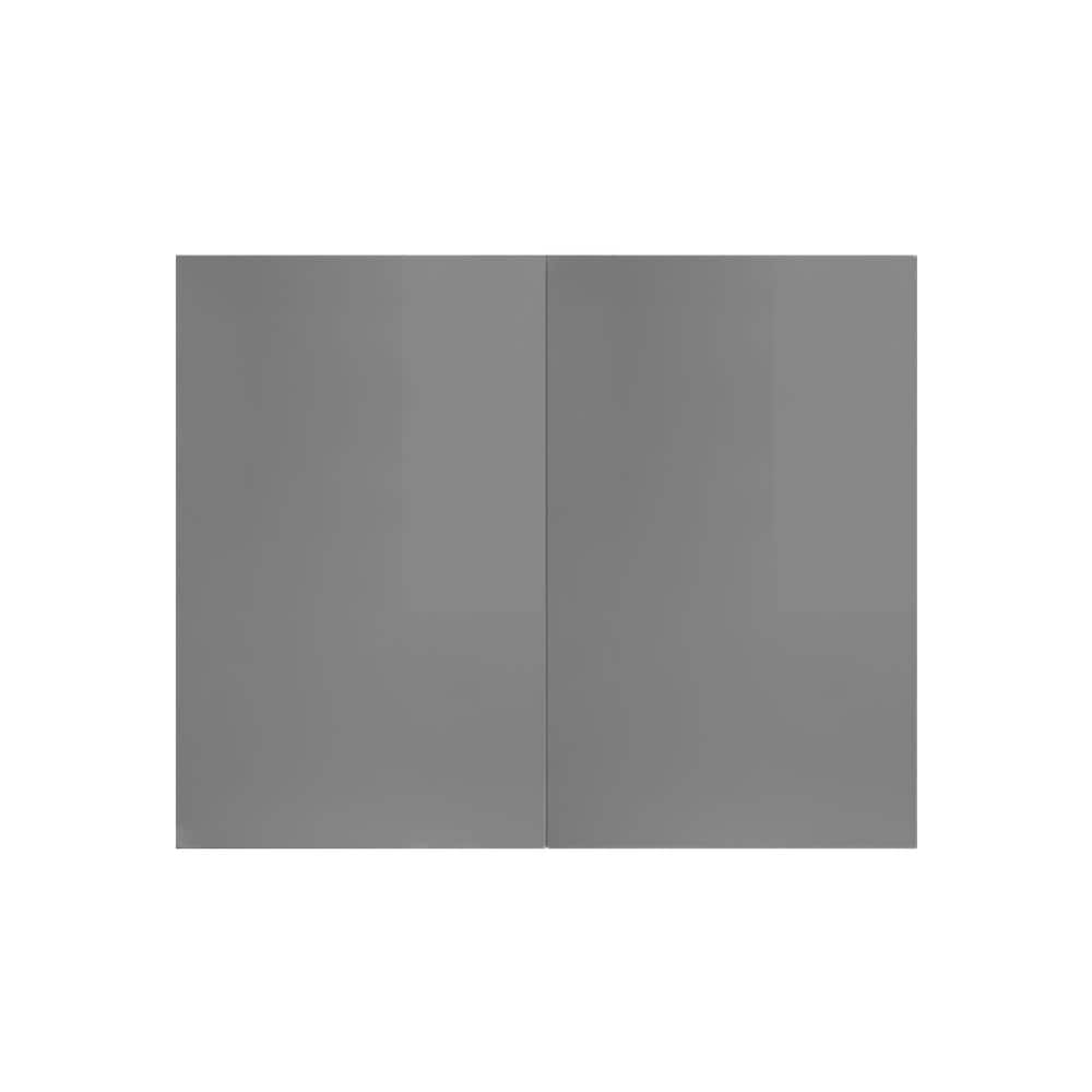 Valencia Assembled 30 in. W x 12 in. D x 30 in. H in Gloss Gray Plywood Assembled Wall Kitchen Cabinet price history on PriceWatchPro