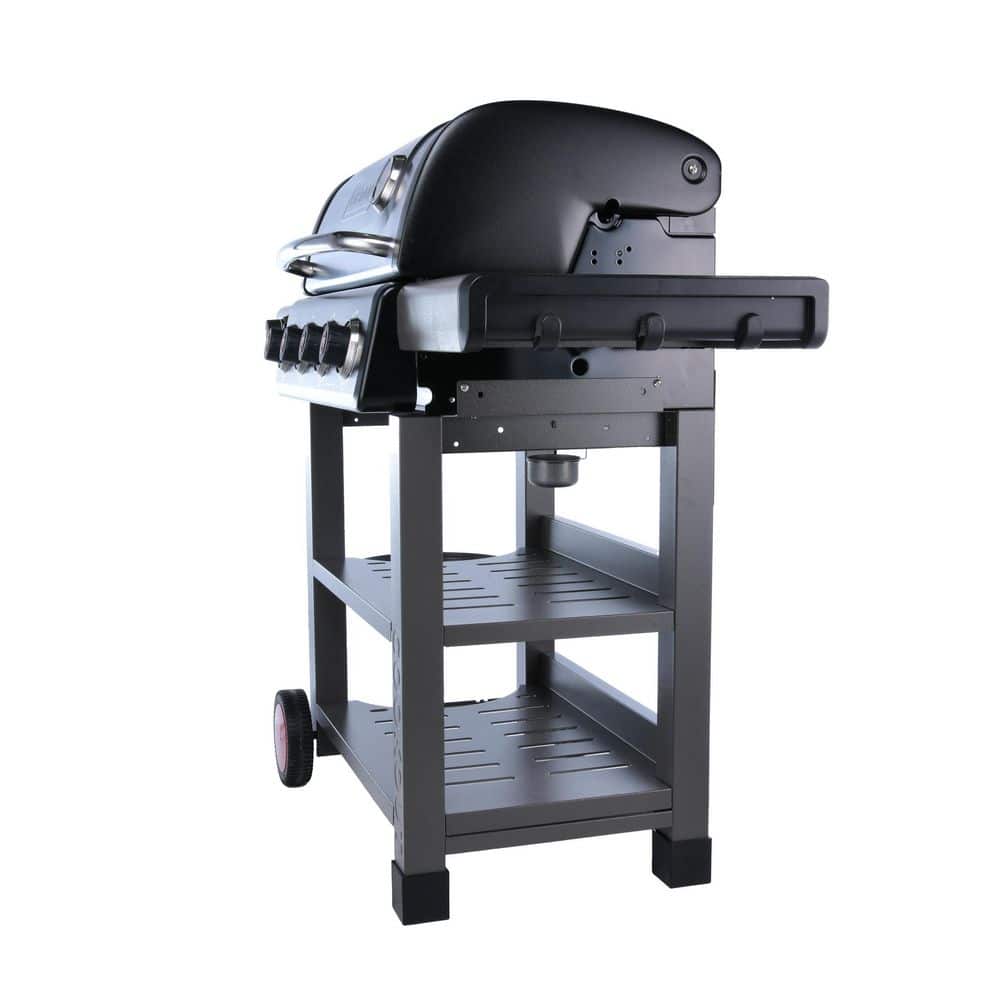 Coleman 4-Burner Stainless Steel Propane Gas Grill with Side Burner