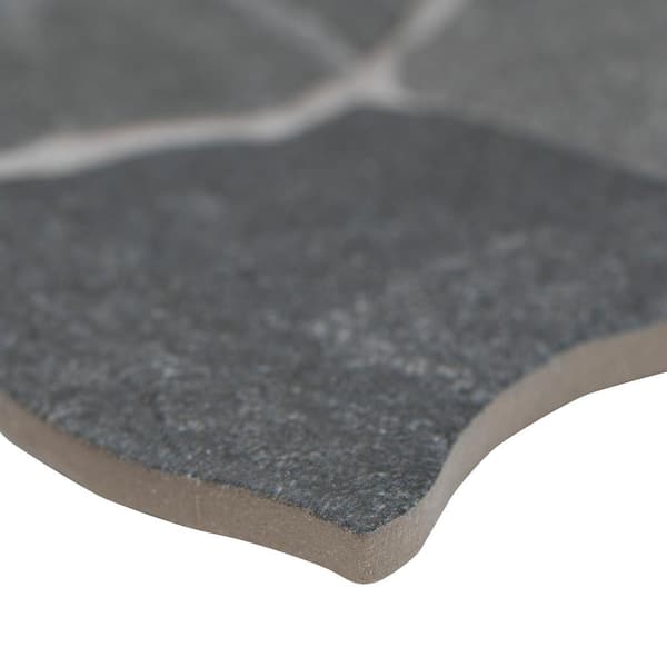 MSI Mauna Loa Lave 17 in. x 26 in. Matte Porcelain Marble Look