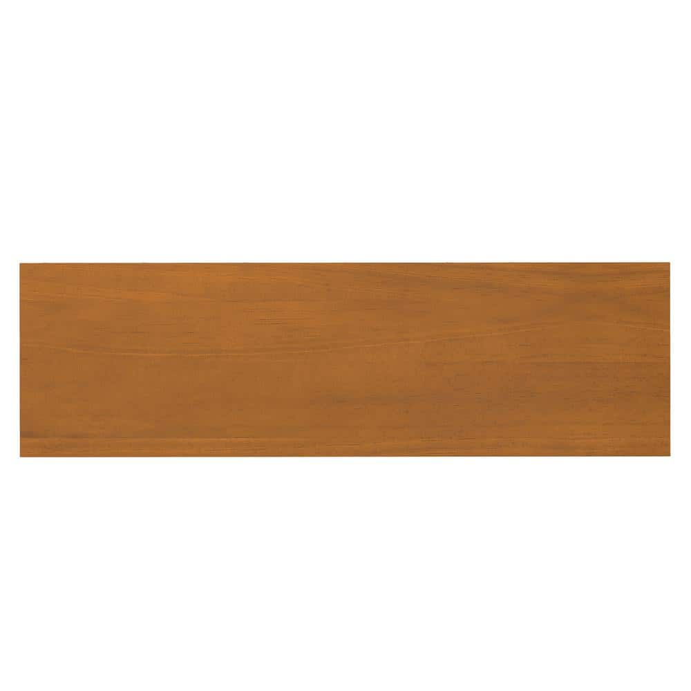 Light Golden Brown Solid Wood 60" TV Media Stand with Cabinets