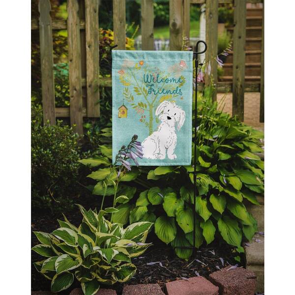 Small Multicolor Caroline's Treasures BB7638GF Welcome Friends Jack Russell Terrier Puppy Flag Garden Size Small Multicolor Caroline's Treasures BB7638GF Welcome Friends Jack Russell Terrier Puppy Flag Garden Size