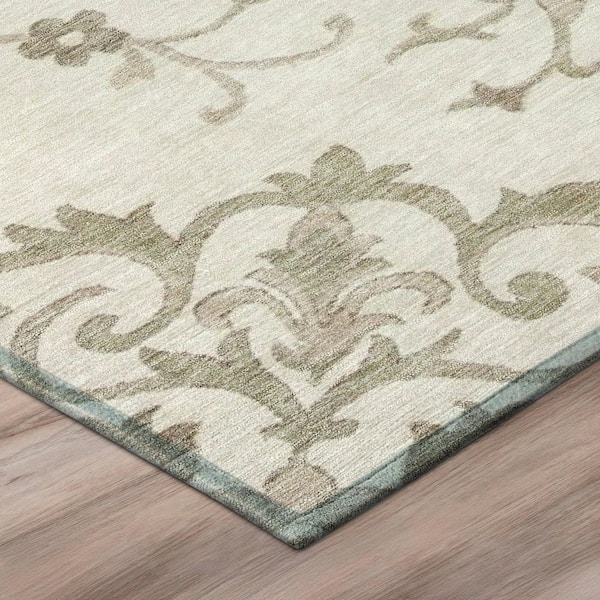 Chantille Machine Washable Indoor/Outdoor Abstract ACN2964 Cream 5 ft. x 7 ft. 6 in. Area Rug