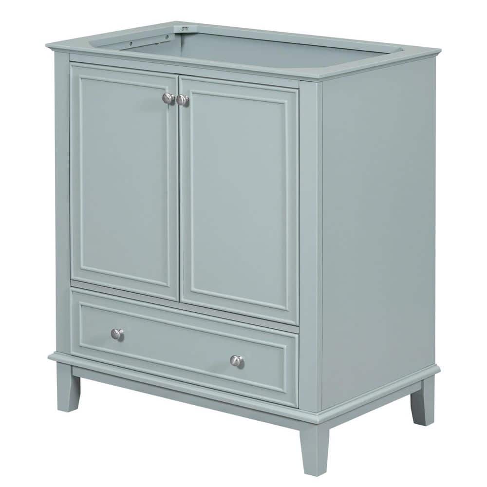 30 in. W x 17.9 in. D x 33.8 in. H Bath Vanity Cabinet without Top with Drawer and Soft Closing Doors in Mint Green