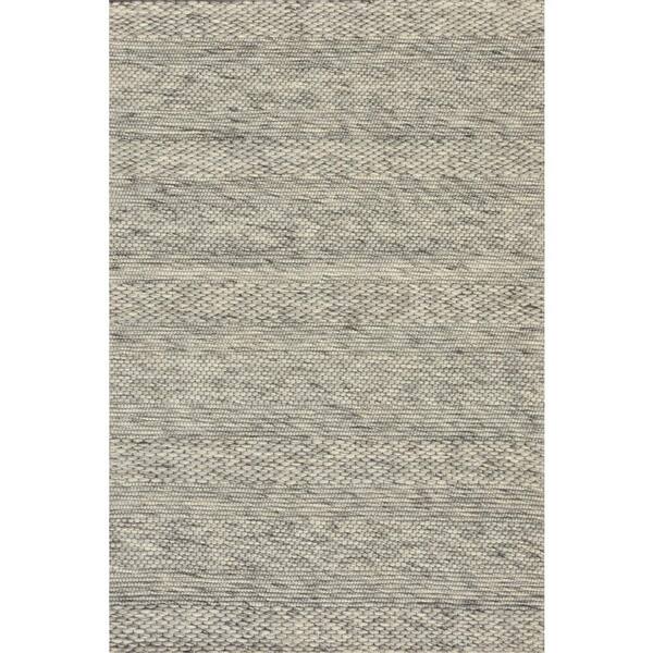 Dynamic Rugs Grove 5 ft. X 8 ft. Light Grey Striped Indoor Area Rug