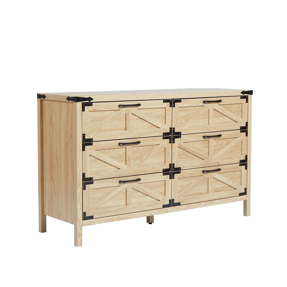 47.24 in. x 15.75 in. x 29.53 in. Natural MDF Outdoor Storage Cabinet