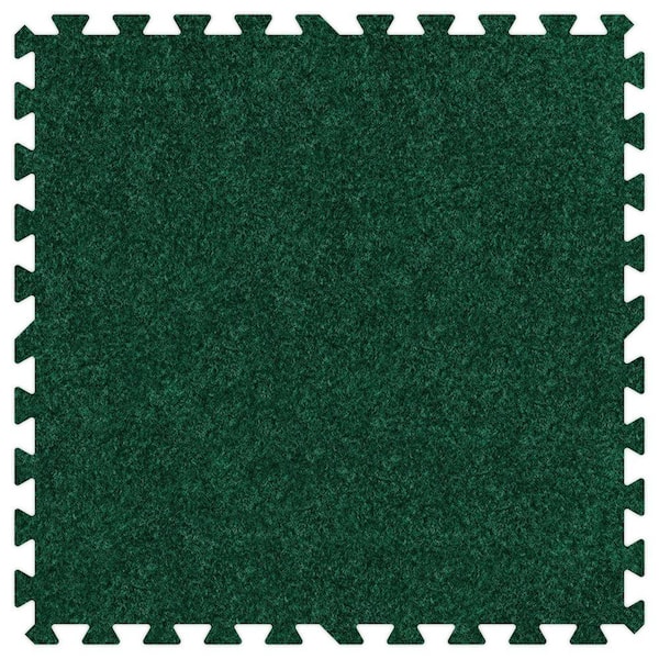 Groovy Mats Emerald Green 24 in. x 24 in. Comfortable Carpet Mat (100 sq. ft. / Case)