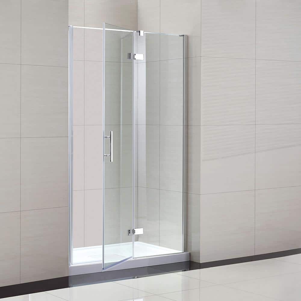 White Acrylic 48x32 Rectangular Shower Base with Hidden Drain