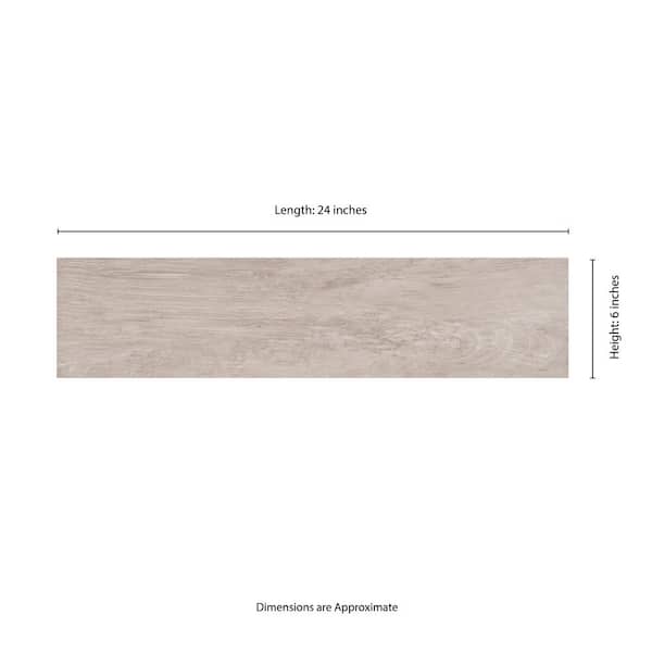 TrafficMaster Capel Ash 6 in. x 24 in. Matte Ceramic Wood Look