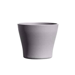 Vase 4 in. Smoked Grey Plastic Planter