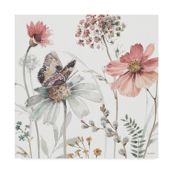 Trademark Fine Art A Country Weekend II by Lisa Audit Floater Frame Nature Wall Art 24 in. x 24 in.
