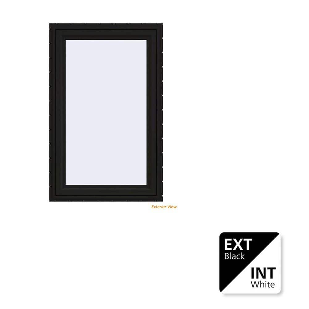 JELD-WEN 30 in. x 48 in. V-4500 Series Black Exterior/White