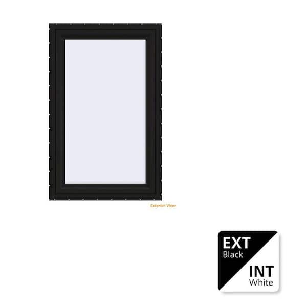 JELD-WEN 30 in. x 48 in. V-4500 Series Black Exterior/White