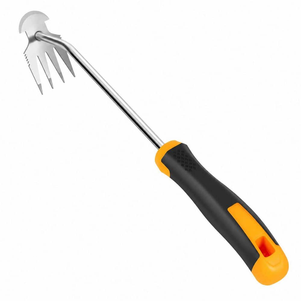 12.6 in. Stainless Steel Weeder with Ergonomic Rubber Handle, 4 Teeth Manual Root Puller for Garden Soil Removal price history on PriceWatchPro